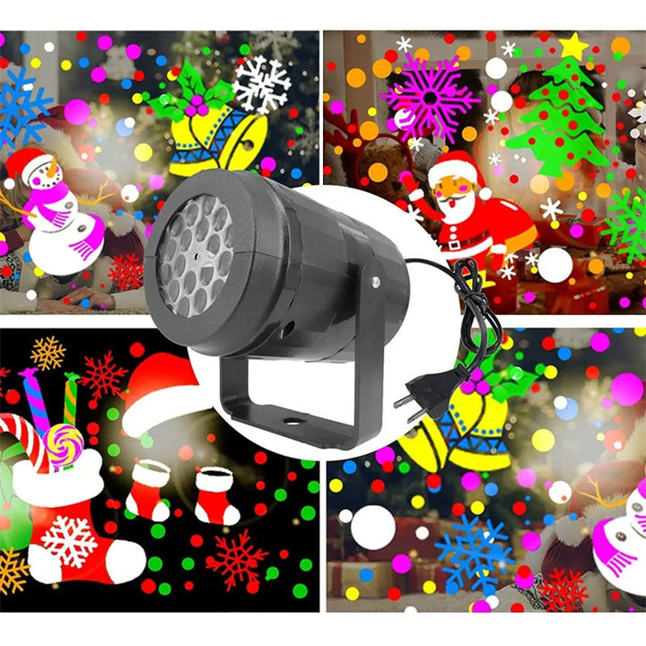 Colverro™ Christmas Snowflake Projector with 16 Festive Patterns