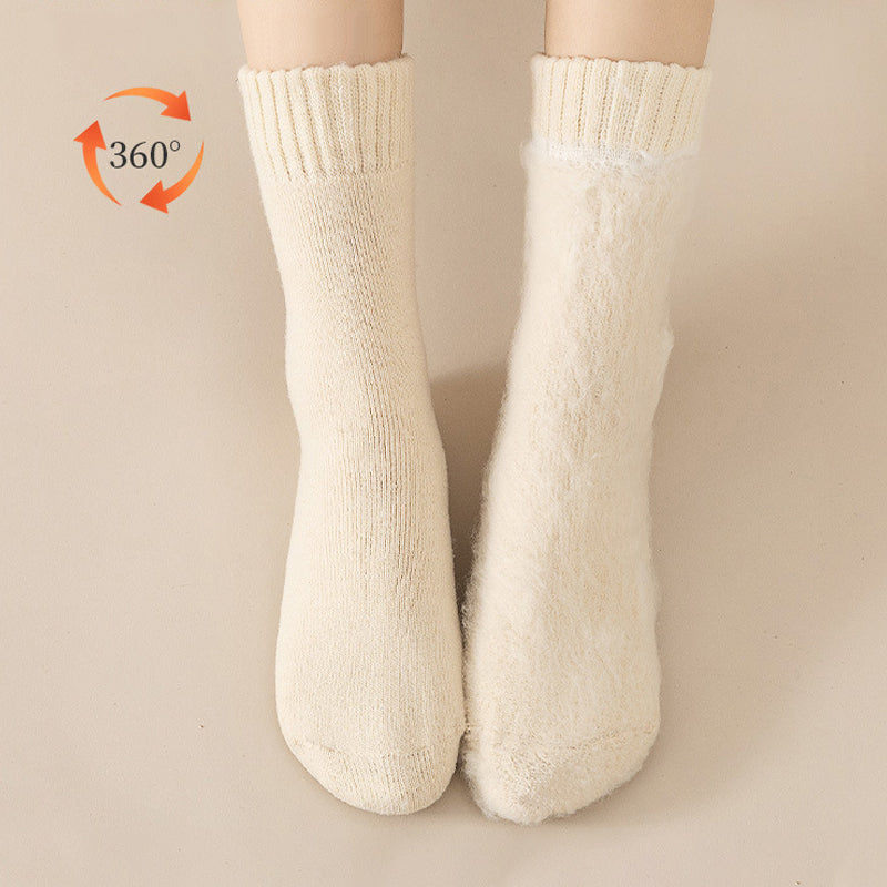 Colverro™ Fleece-Lined Thermal Socks for Women, Set of 3 Pairs