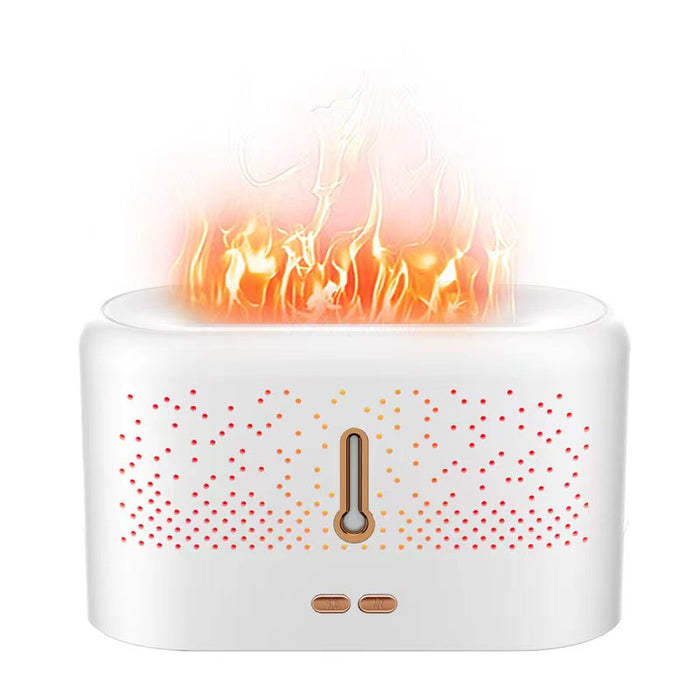 Colverro Flame Aromatherapy Diffuser with Color Light, White