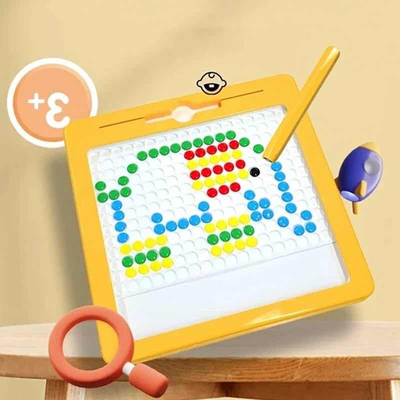 Colverro™ Large Magnetic Drawing Board for Kids with Pattern Cards