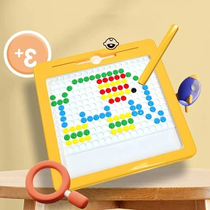 Colverro™ Large Magnetic Drawing Board for Kids with Pattern Cards