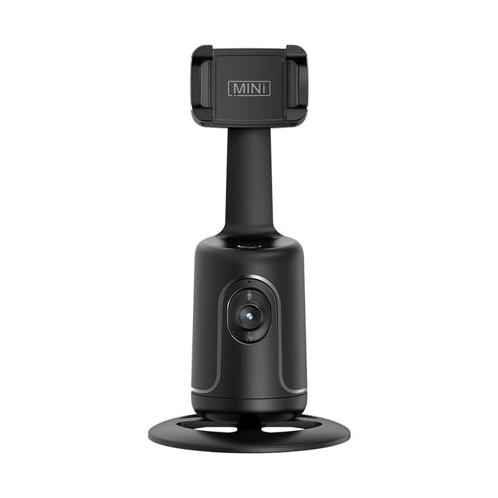 Face-tracking phone holder on desk