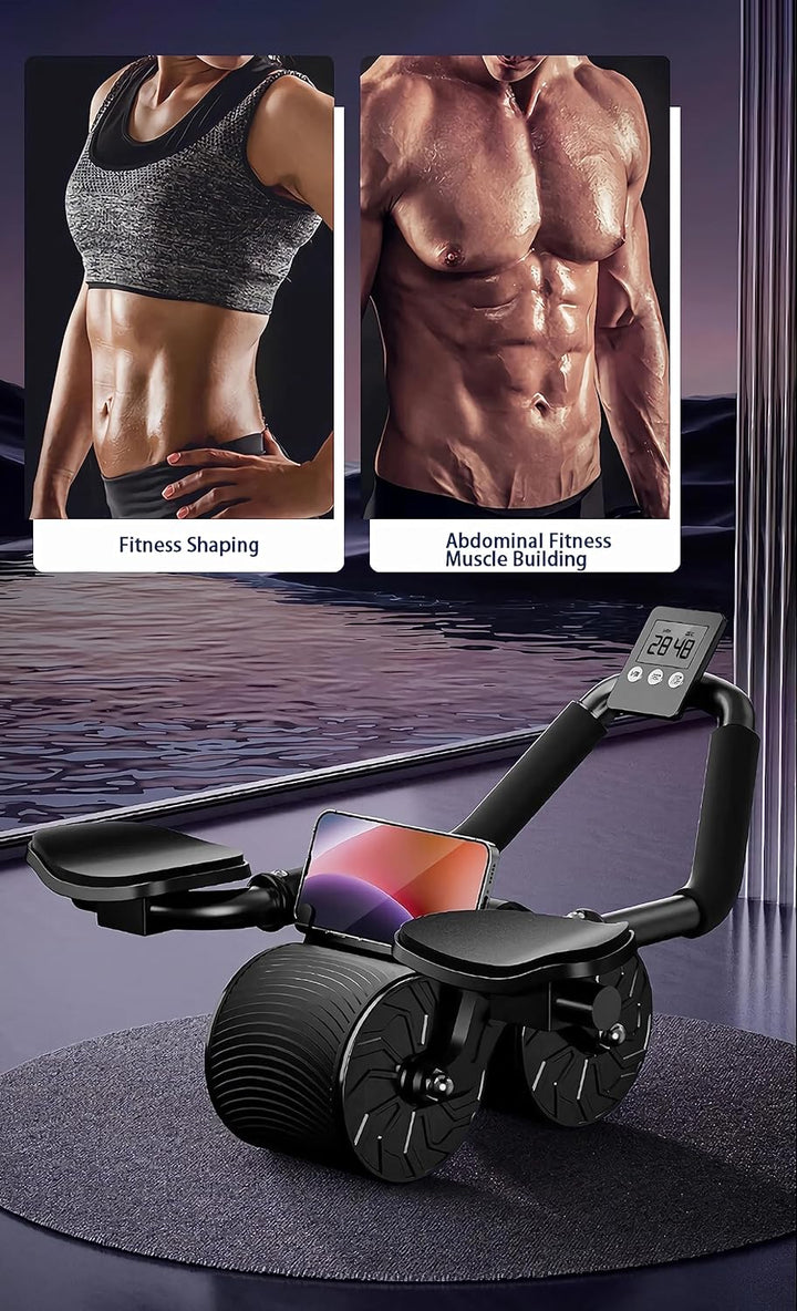 Colverro™ Ab Roller Wheel with Elbow Support and Auto Rebound