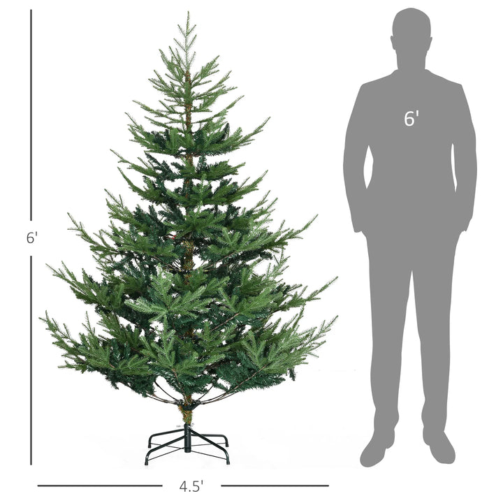 Realistic green Nordic pine artificial Christmas tree