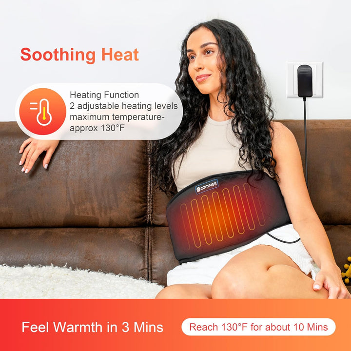 Colverro™ Wrap-Around Heating Pad for Back with 4 Massage Motors