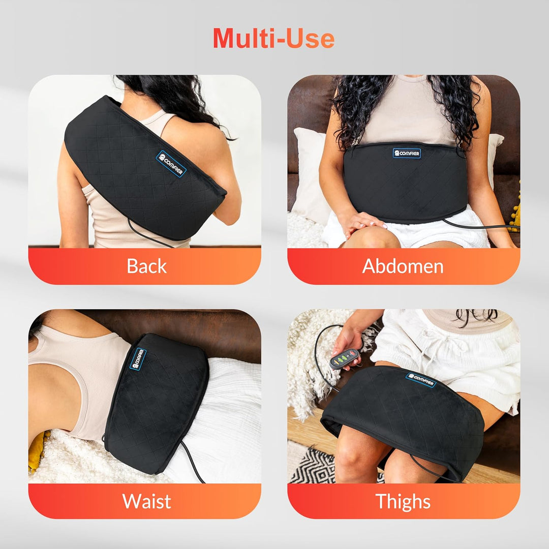 Colverro™ Wrap-Around Heating Pad for Back with 4 Massage Motors