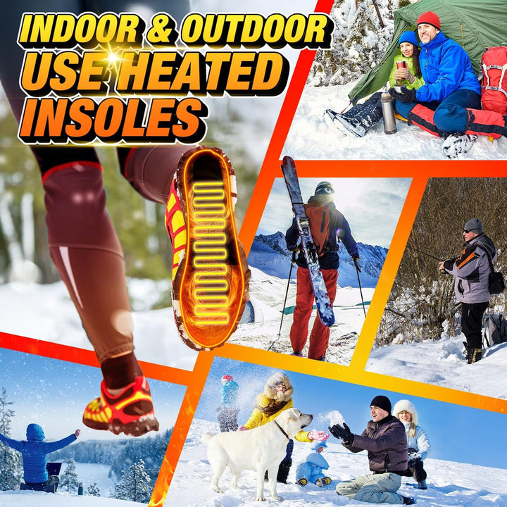 Colverro™ Rechargeable Heated Insoles with Remote and 3 Heat Levels