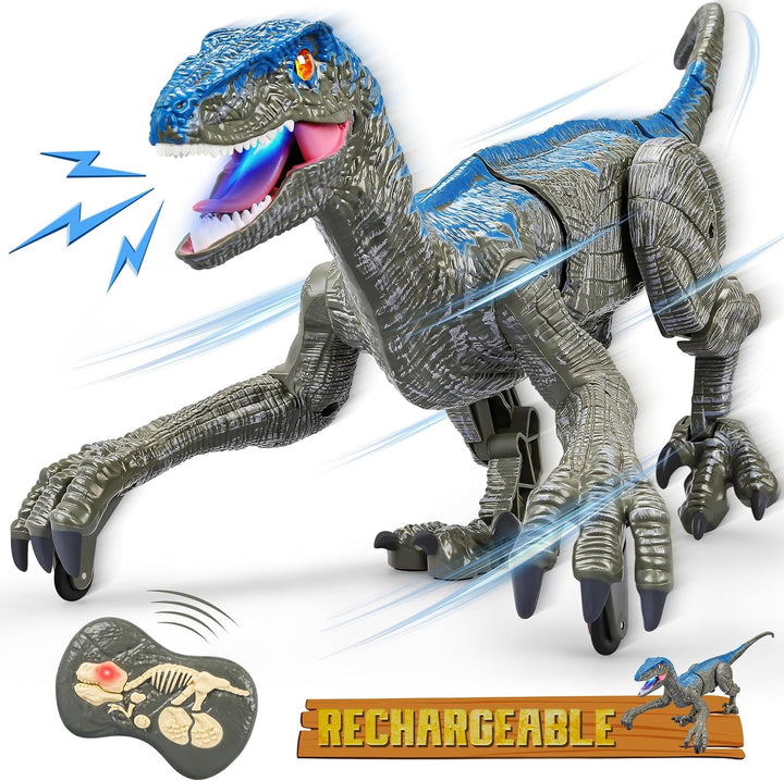 Colverro™ Remote Control Velociraptor with Lifelike Moves and Roars