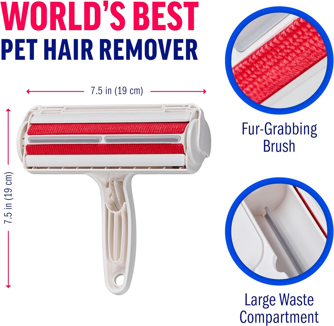 Colverro™ Reusable Pet Hair Roller with Built-In Collection Chamber