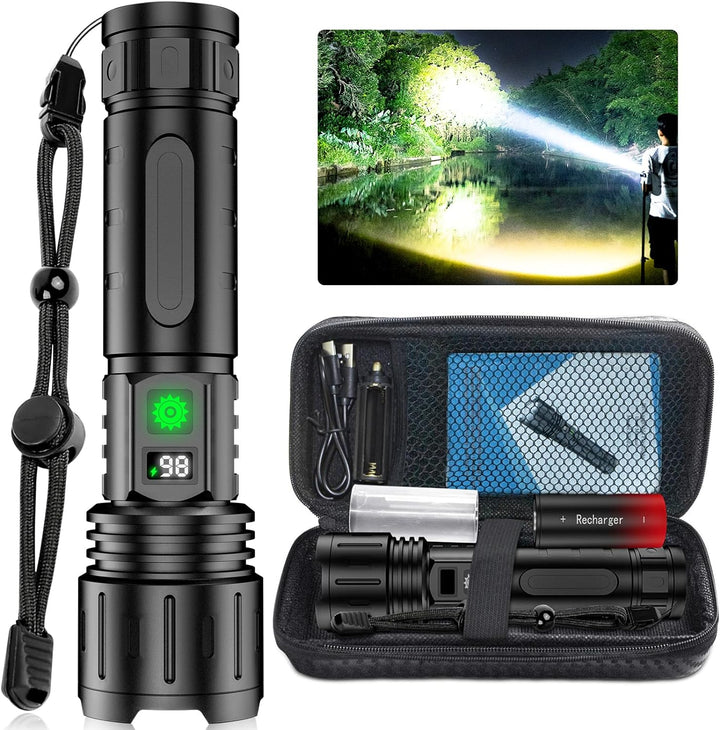 Colverro™ Super Bright Rechargeable LED Flashlight with Power Bank