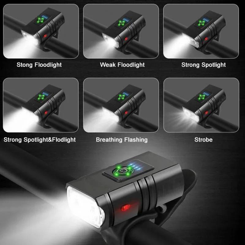 Colverro™ 1000 Lumen Rechargeable Bike Headlight and Taillight Set