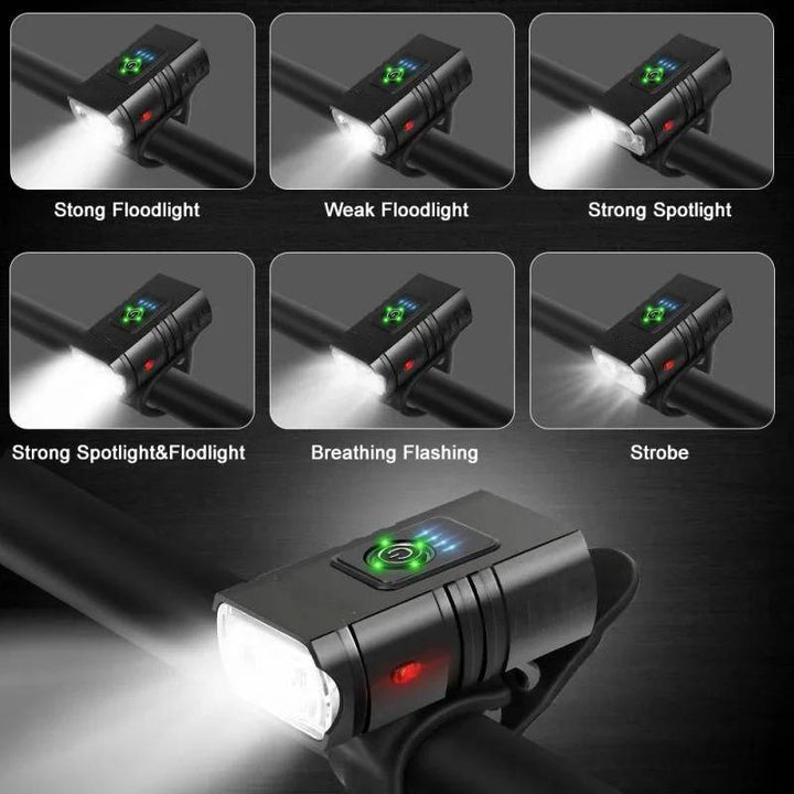 Colverro™ 1000 Lumen Rechargeable Bike Headlight and Taillight Set