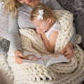 Colverro™ Chunky Knit Blanket, Extra Thick and Cloud-Soft Throw