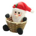 Colverro™ Woven Christmas Candy Basket with Embroidered Characters