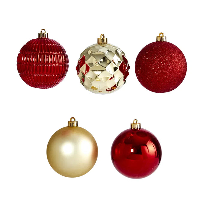 Colverro Shatterproof Christmas Ball Ornaments, 40 Pack Red and Gold