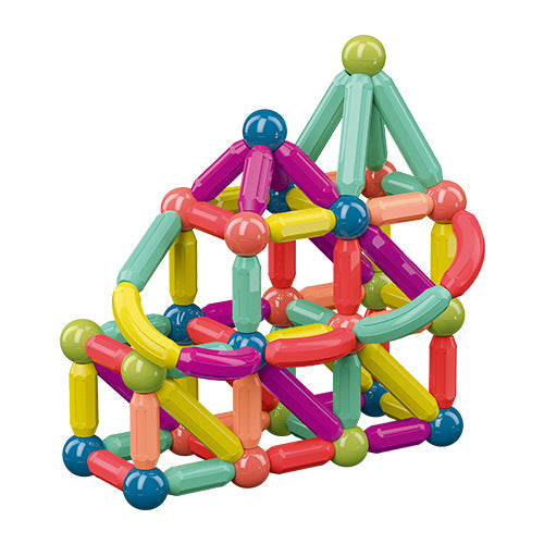 Colorful magnetic sticks and balls set