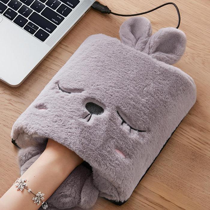 Colverro™ Heated Mouse Pad Hand Warmer with Plush Fleece