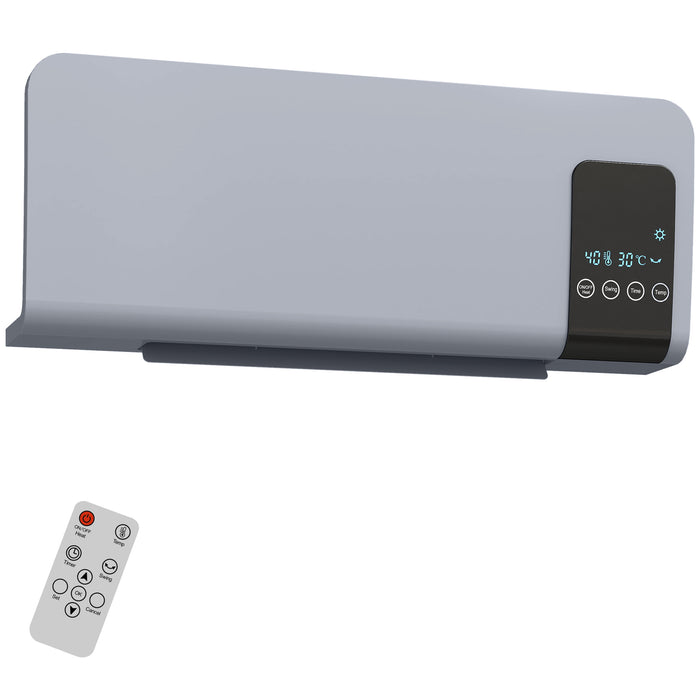 Colverro Wall Mounted Fan Heater 2000W with 12-Hour Timer