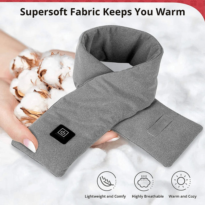 Colverro™ Heated Scarf with 3 Heat Settings and USB Power