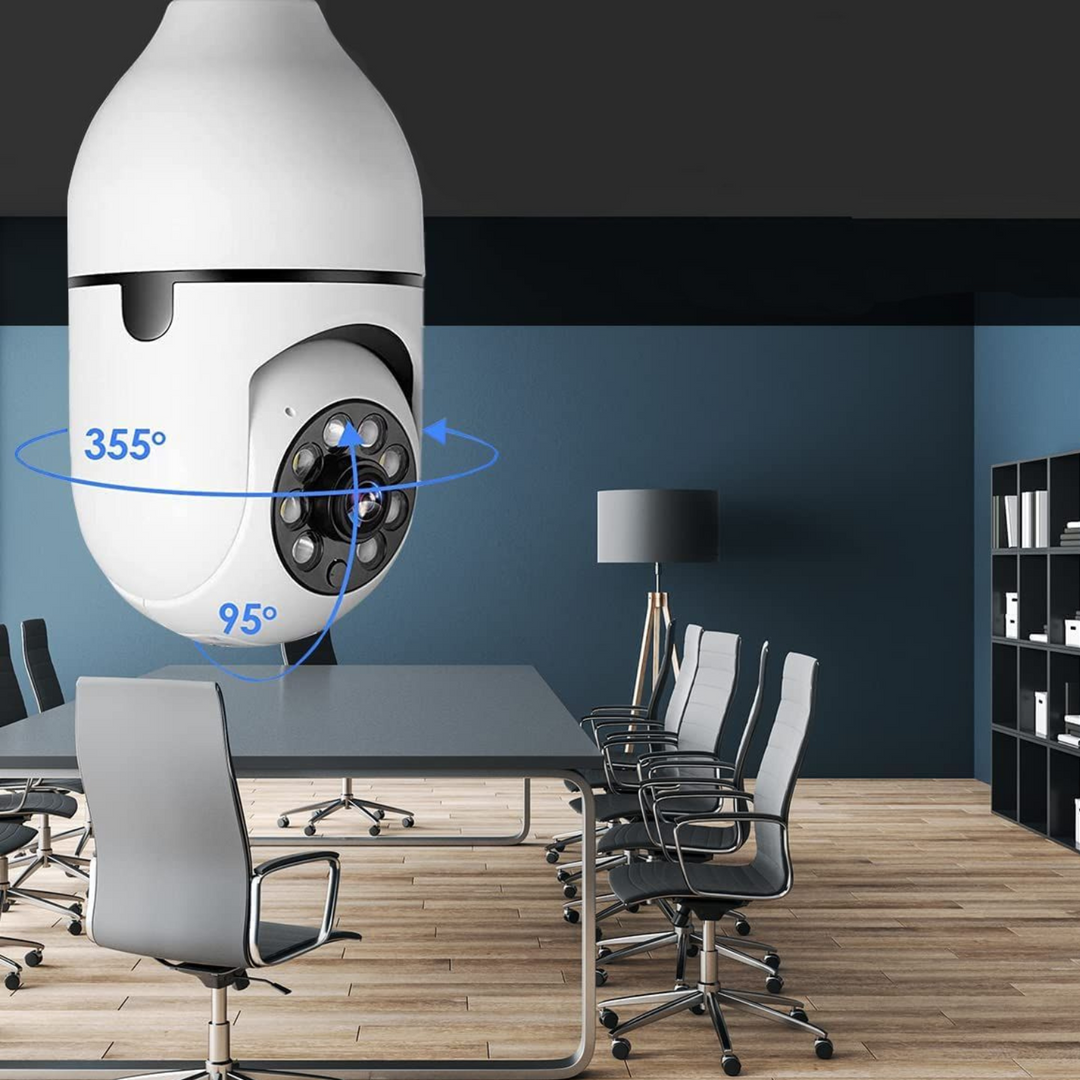 Colverro™ Light Bulb Security Camera with 360° View and Night Vision