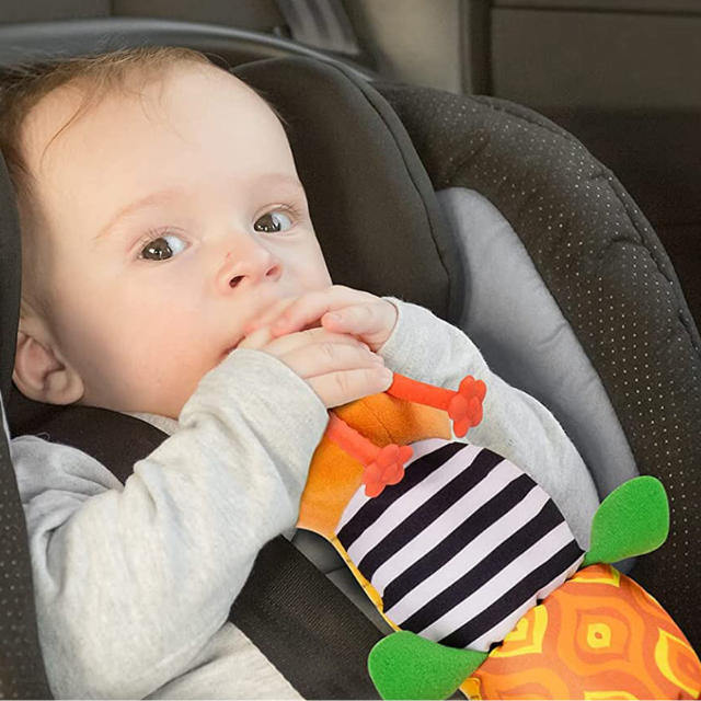Colverro™ Musical Caterpillar Rattle Plush with Crinkle Textures
