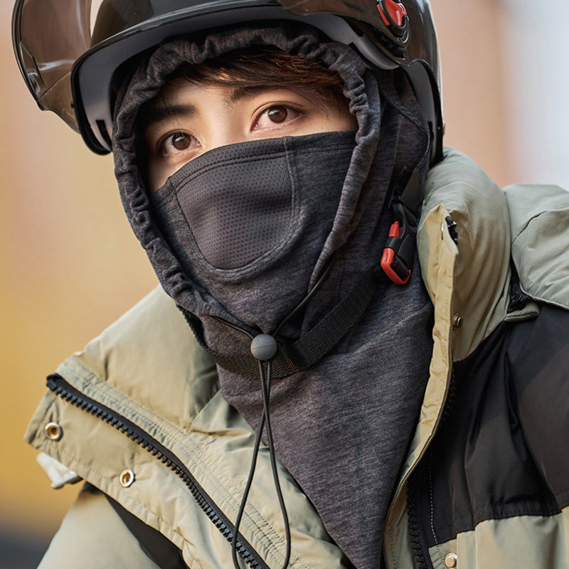 Colverro™ Hooded Cycling Face Mask with Built-In Neck Warmer