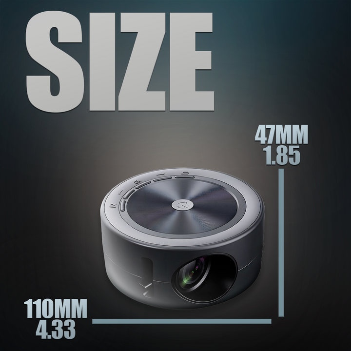 Colverro™ Mini Portable Projector with 1080P Support, Power Bank Ready