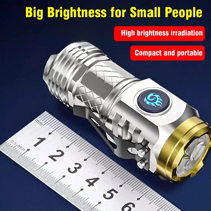 Colverro™ Mini Triple LED Flashlight with Five Light Modes and SOS