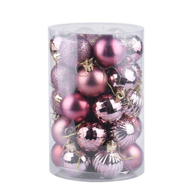Colverro™ Set of 34 Christmas Ball Ornaments 4 cm in Rich Colors