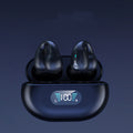 Open-ear clip-on wireless earbuds and case