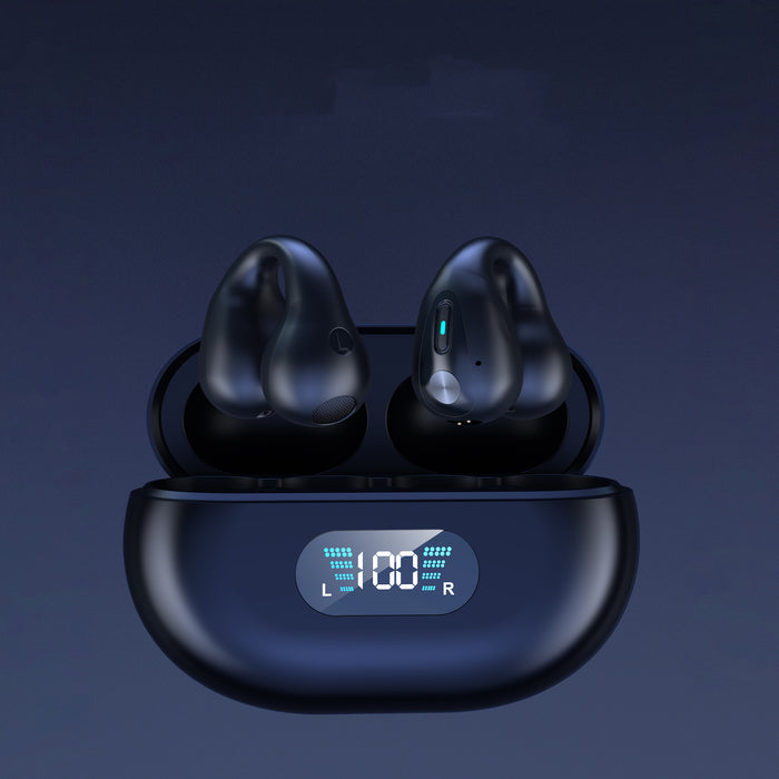 Colverro Open-Ear Clip-On Wireless Earbuds with Charging Case