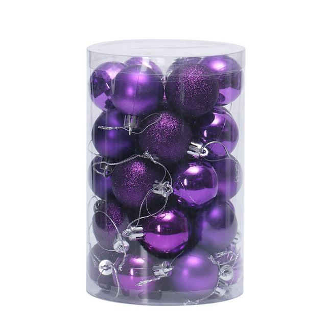 Colverro™ Set of 34 Christmas Ball Ornaments 4 cm in Rich Colors