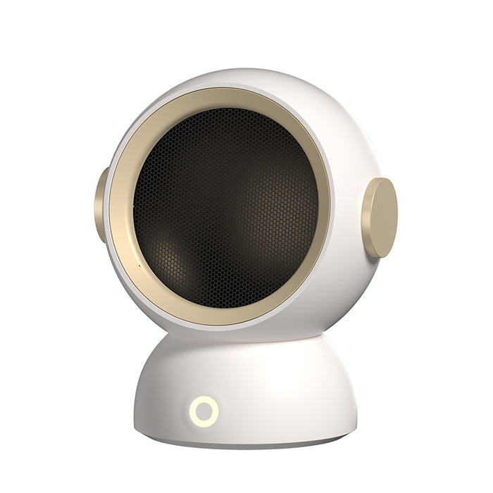 Colverro Mini Round Space Heater with Astronaut Helmet Design