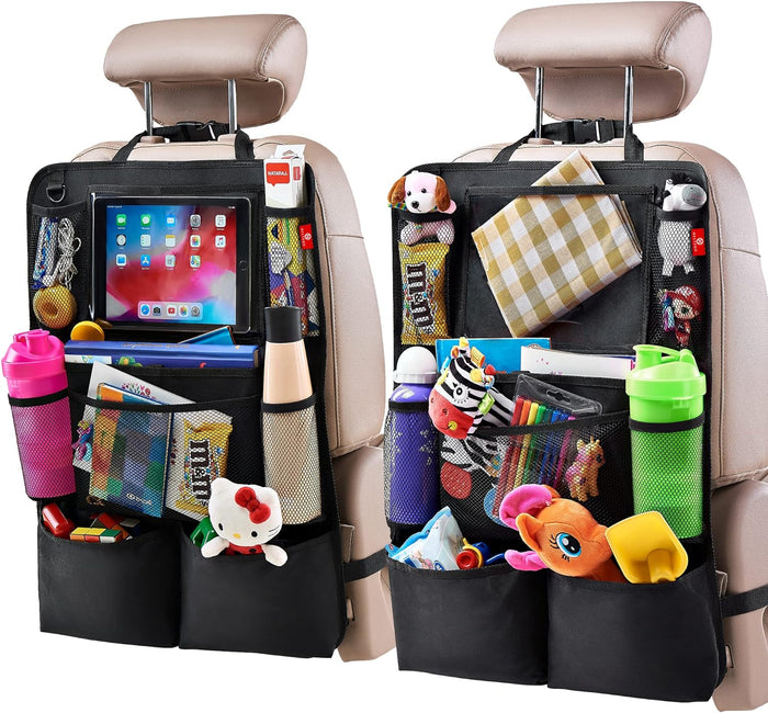 Colverro™ Car Backseat Organizer 2-Pack with Tablet Holder and 9 Pockets