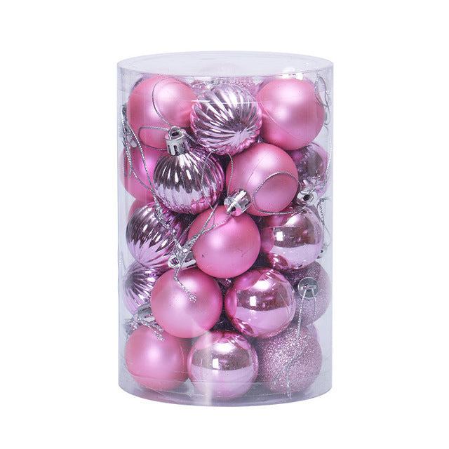 Colverro™ Set of 34 Christmas Ball Ornaments 4 cm in Rich Colors