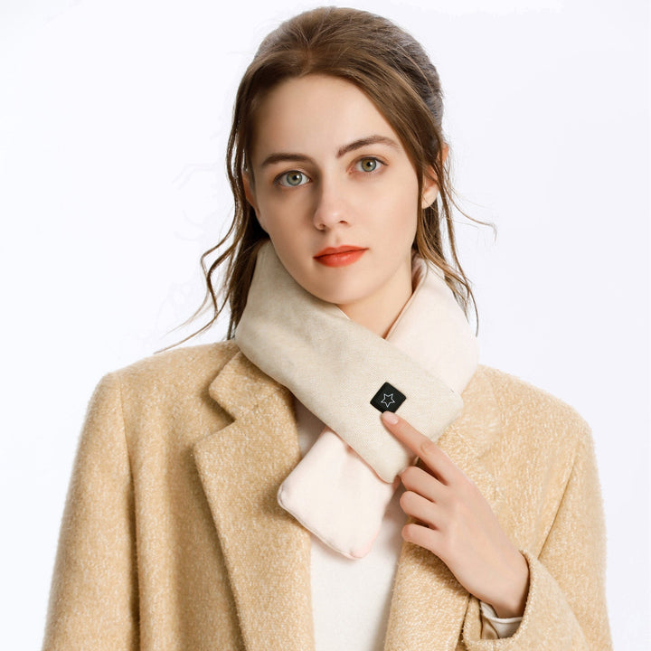 Colverro™ Heated Neck Scarf with 3 Heat Settings, Soft Cotton