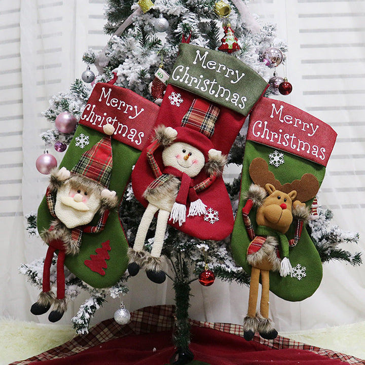 Colverro™ Large Christmas Stocking Tree Ornament in Three Designs