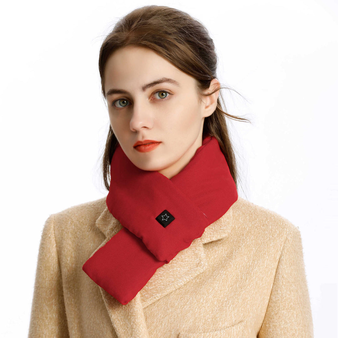 Colverro™ Heated Neck Scarf with 3 Heat Settings, Soft Cotton