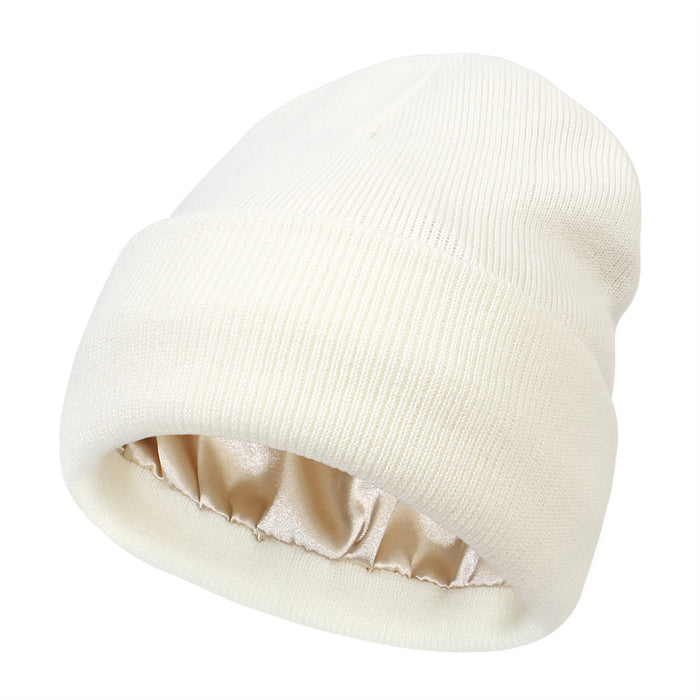 Colverro Satin-Lined Cuffed Knit Beanie in 11 Colors