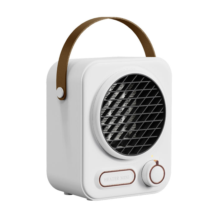 Colverro Retro Desk Space Heater with Leather-Look Handle