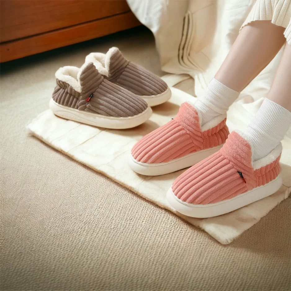 Colverro™ Fuzzy Fleece Slippers with Thick Cushioned Non-Slip Sole
