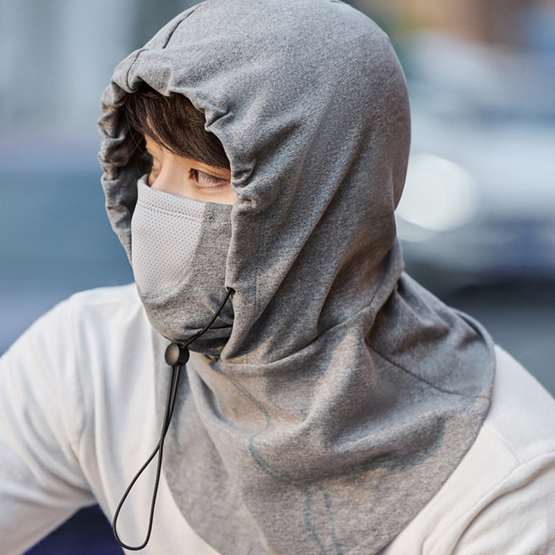 Colverro™ Hooded Cycling Face Mask with Built-In Neck Warmer