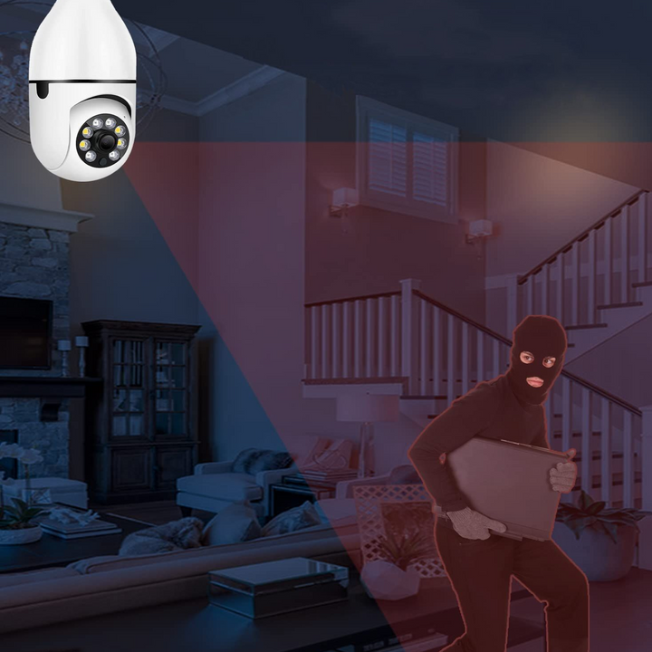 Colverro™ Light Bulb Security Camera with 360° View and Night Vision