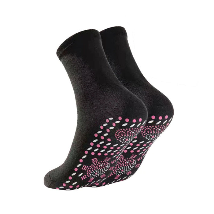 Colverro™ Self-Warming Tourmaline Socks with Massage Texture, 2 Pairs