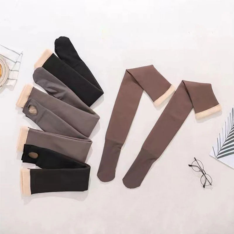 Colverro™ Thick Fleece-Lined Thigh-High Socks That Stay Up
