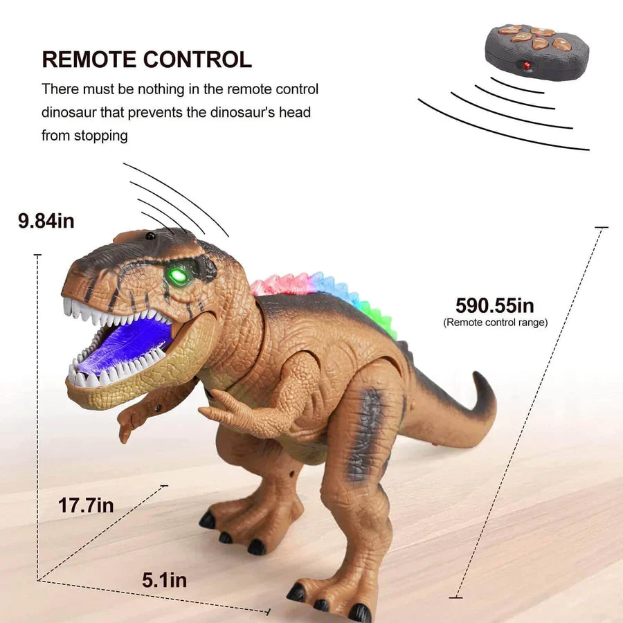 Colverro™ Remote Control T-Rex Dinosaur That Walks, Roars and Lights Up