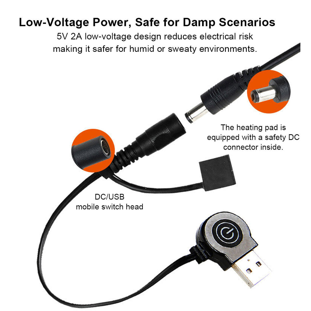 Colverro™ 5-Zone USB Heated Pad with 30-Second Warm-Up