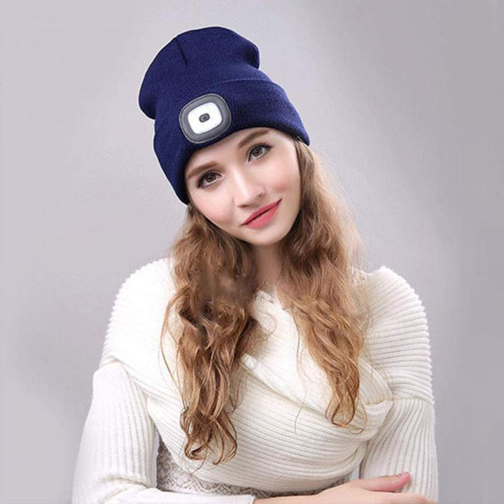 Colverro™ LED Headlamp Beanie – Knit Hat with Hands-Free Light