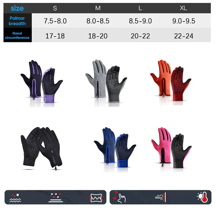 Colverro™ Waterproof Thermal Touchscreen Gloves with Grip Palm