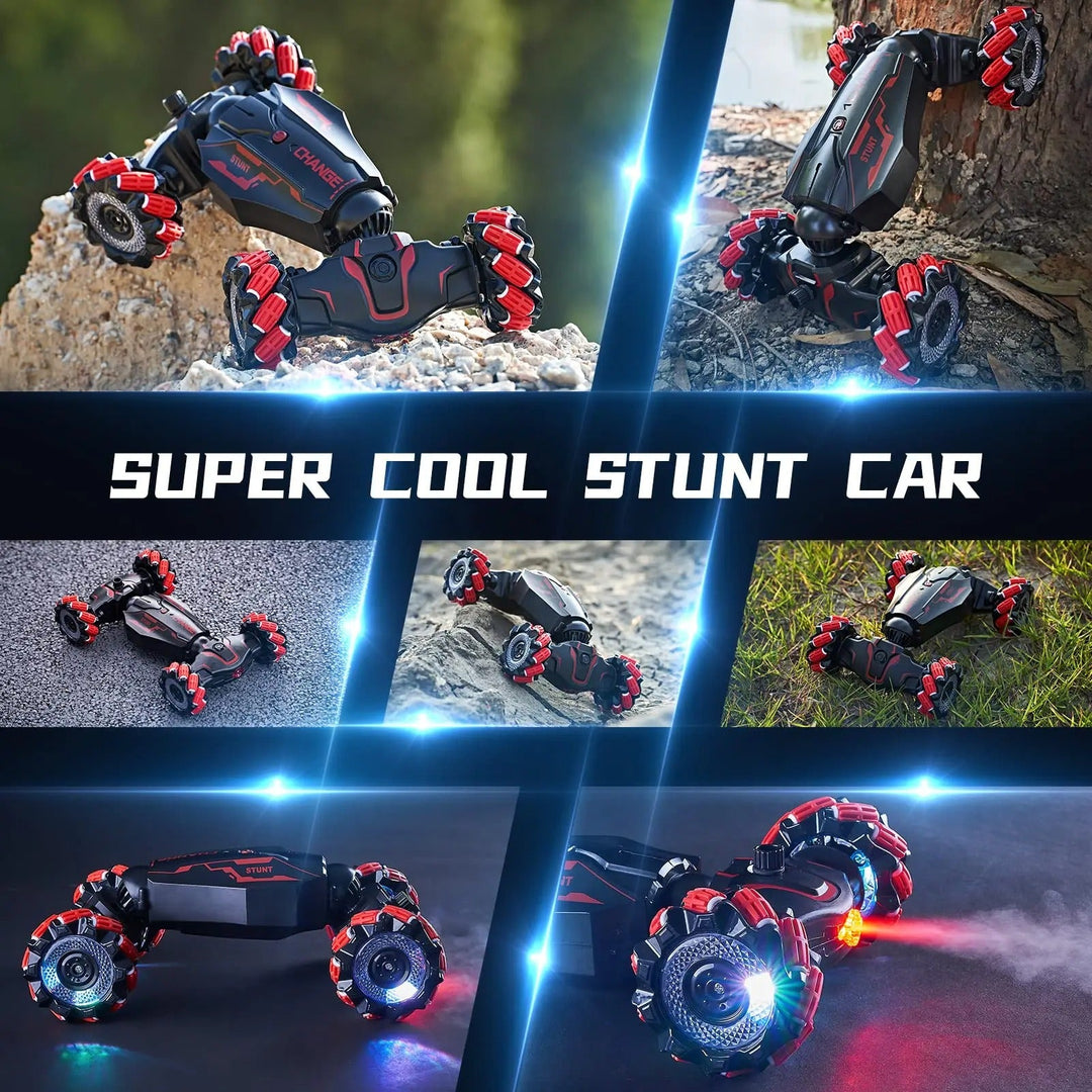 Colverro™ Hand Gesture RC Stunt Car with 4WD, 360° Spins and LED Lights